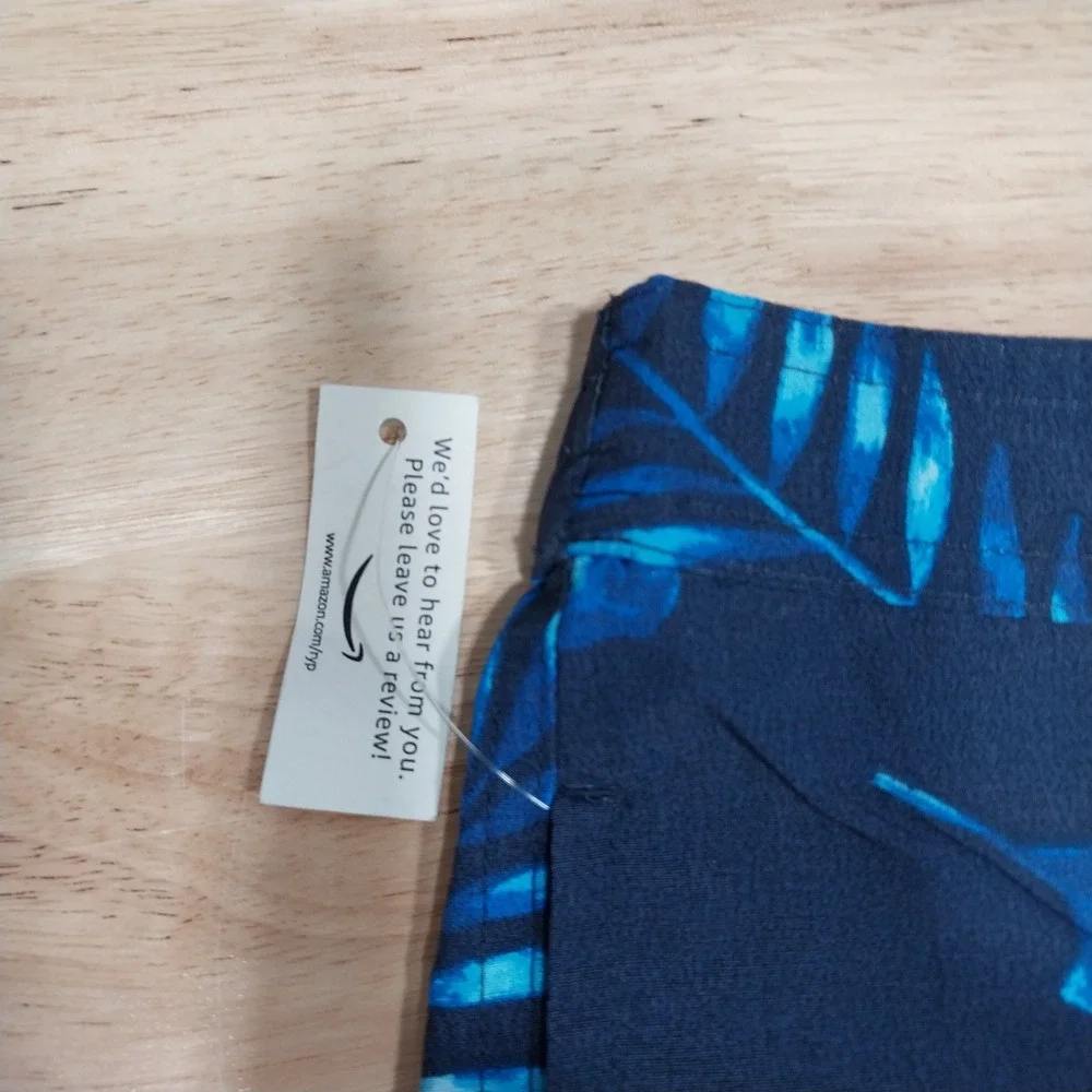 28 Palms Mens‎ Swim Trunks Tropical Palm Print Board Shorts 34 Blue Aqua